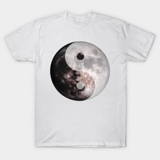 Yin Yang Moon Celestial Design T-Shirt